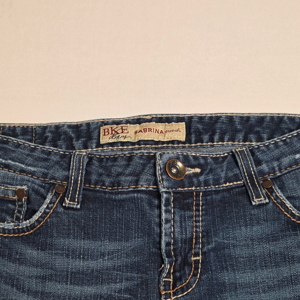 BKE Sabrina Bootcut Jeans Womens 30" Blue Medium Wash Stretch Low Rise Denim - Picture 6 of 13
